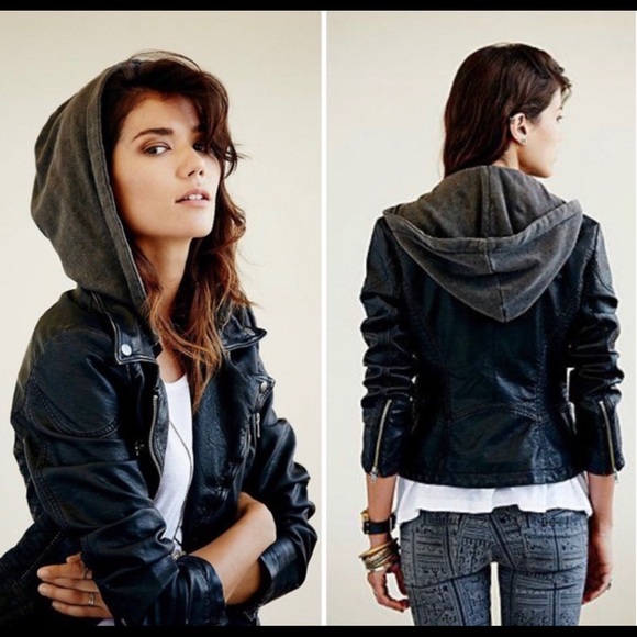 Free People Jackets & Blazers - Free People Vegan Leather Jacket